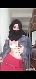 Arab wearing burqa and kneeling for her master snapshot 1