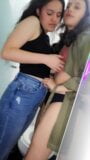 I chase my partner to the bathroom, she makes me horny !! snapshot 5