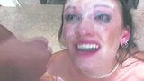 Hailey Young bierze spermę na swojej pieprzonej twarzy !!! snapshot 4