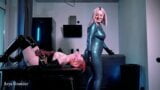 sexual erotic fun strap-on lesbian latex pleasure snapshot 12