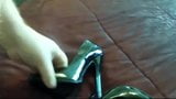 Spunking her slutty Cum Fuck Me Heels snapshot 2