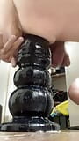 XXL wrecking ball dildo anal destruction and cleanup up snapshot 1