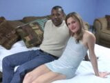 Black muscle man with normal sized dick fucks skinny white girl snapshot 1