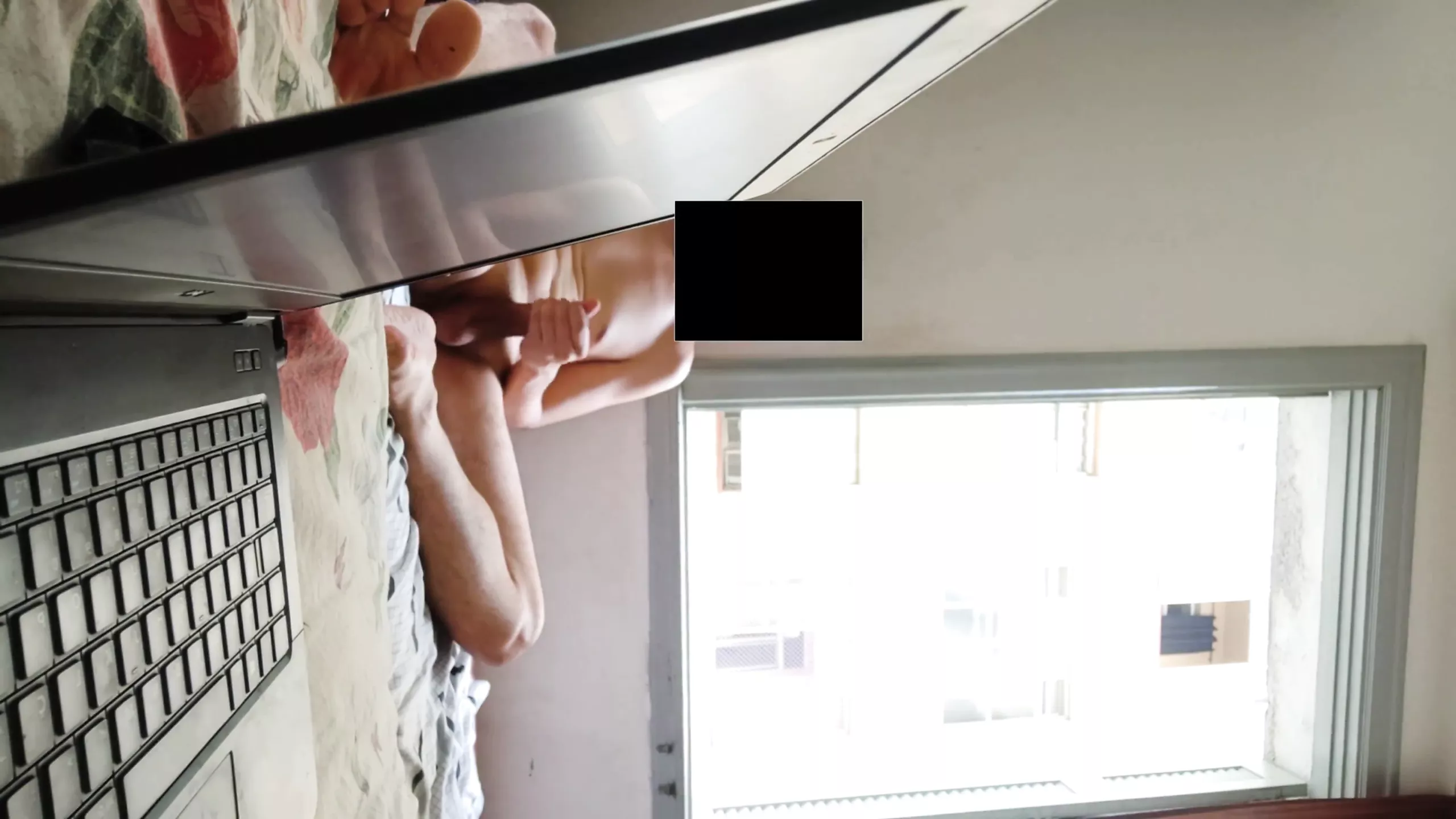 Free watch & Download Caught by horny neighbor. Very exposed naked masturbation at open window