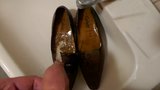 Piss in wifes brown work shoes snapshot 6