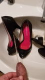 The pleasure of pissing her slutty whore shoes snapshot 7