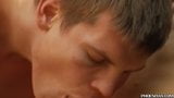 Handsome young man plowed raw outdoor by hung lover snapshot 4