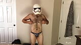 Stormtrooper Tries On Panties Striptease snapshot 2