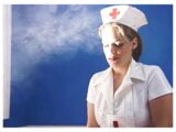 Spanish nurse takes a smoke break snapshot 2