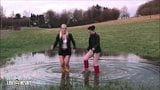 Lesbian in rubber boots snapshot 15