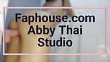 I take a shower after school and bring my dildo in the bathroom - Abby Thai - Studio snapshot 12