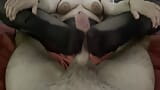 Footjob en collants snapshot 2