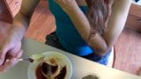 CUM ON FOOD and eating. Making up and cum on dessert snapshot 10