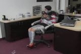 Gina Rae Michaels Duct Taped Wrapped Gagged in Chair snapshot 1