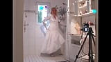 Wet & Horny Bride - peeing and cumshot in the shower snapshot 2