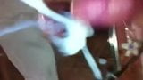 Cumshot lading, dikke prop sperma snapshot 3