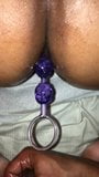 Asian takes black cock and anal beads snapshot 2