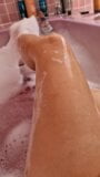 Just me taking a cold bath and playing with my legs snapshot 5