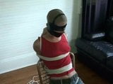 Chairtied with taped hood over pantyhose snapshot 3