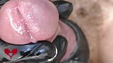 This is Close Up Extreme. Main frontal view. Latex gloves, detailled peehole and cumshot. snapshot 10