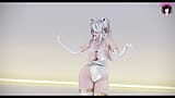 Haku muy grueso con un vestido blanco sexy (HENTAI 3D) snapshot 4