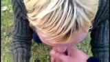 Blond love outside cock sucking snapshot 11