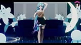 Adult Miku - Dancing In Sexy Skirt + Gradual Undressing (3D HENTAI) snapshot 1