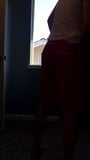 Horny Latino Faggot Stripping Infront Of Window snapshot 2