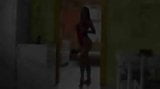 La ragazza cavalca un dildo sul muro snapshot 1