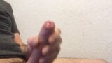 Foreskin play and wank of my precum dripping uncut cock snapshot 11