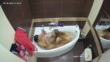 Two Lesbians in Fetish Bath Play With Finger bang & Foot suck snapshot 3