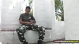 Military gaydaddy fucks amateur twink outdoor in asshole snapshot 1