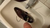 Piss in men's dress shoe snapshot 5