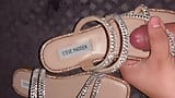 Cum on Steve Madden Slides snapshot 2