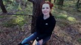 Unerwarteter Blowjob bei einem Spaziergang im Wald snapshot 2