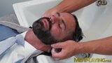 Suit and tie man comes for massage but ends up analrailed snapshot 4