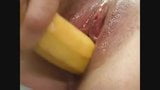 Amateur - Hot Blond Masturbates  Banana & Cucumber snapshot 5