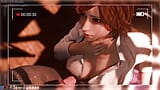 Final Fantasy Tifa &Aerith y gran polla (animación con sonido) 3D hentai porno sfm - compilación snapshot 13