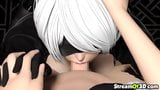 Nier Automata deep throating huge dick for cum snapshot 13