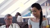 DADDY4K. Raven-haired angel Erica Black gets old and young snapshot 2