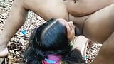 A friend who took a college girl to the forest and slapped her hard the mouth, Deepthroat her mouth in forest with husband c snapshot 3