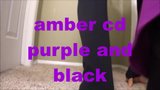 Amber cd in black n purpe satin panties snapshot 1