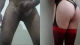 Crossdresser cd maricas alana na webcam com um árabe grande pau snapshot 4