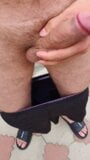 viktor naked in public jerking cock and playing with balls snapshot 10