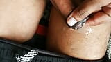 Indian boy cumshow with close up and saliva snapshot 15