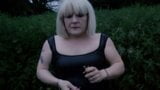 sissy sniffing poppers outdoors snapshot 2