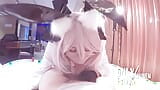 Tamamo Cosplay Sex, FGO Sexy Ladyboy Cosplayer get Fucked, Fate Crossdresser Tgirl trans Hentai 4 snapshot 3