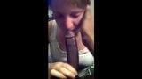 White Hoe Deepthroating A Big Black Cock snapshot 7