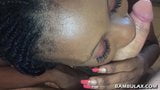 Ebony teen blowjob and facial cum snapshot 13