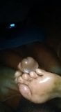 South African butch lesbian footjob (lots of cum) snapshot 6